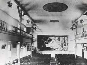 The interior of a theater