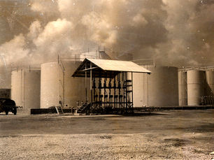 a group of large tanks