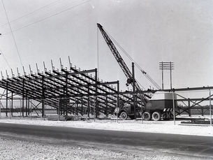 a set of bleachers under construction