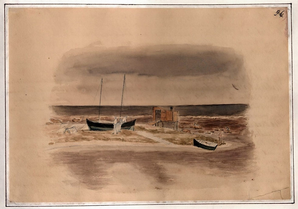 Fig. 2. Cook’s House, Sand Key. Sketch No. 26. Winterthur Museum, Garden & Library.