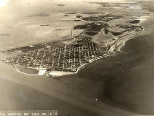 aerial view of an island